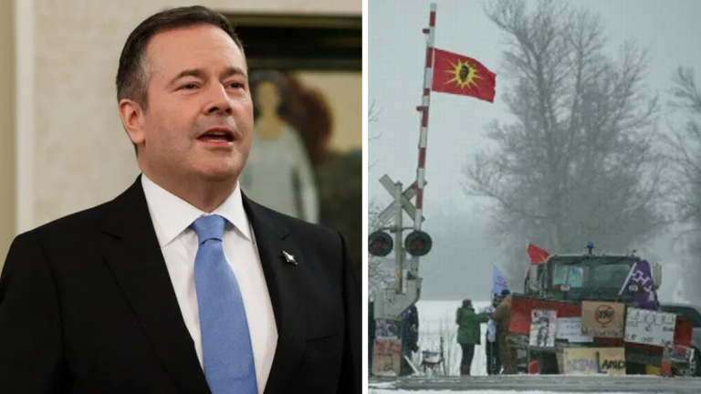 Jason Kenney announces legislation to prevent blockades of critical infrastructure