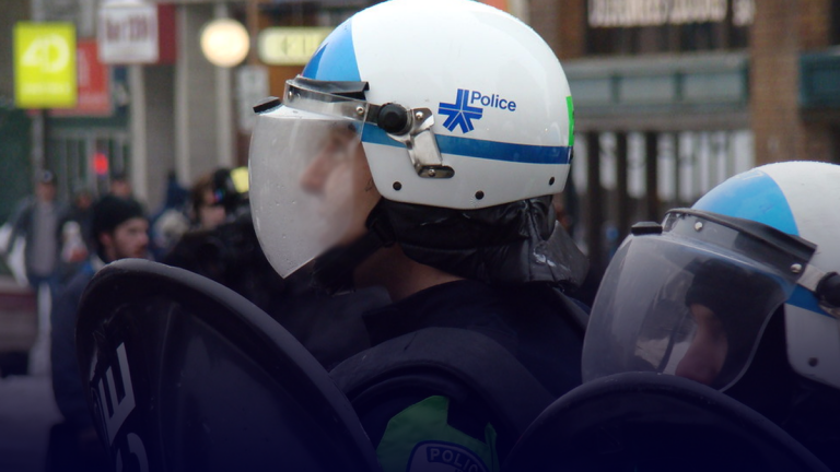 Antifa marches in Montreal despite COVID-19 warnings to avoid large crowds