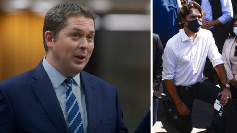 Scheer calls out Trudeau after attending mass gathering on Friday