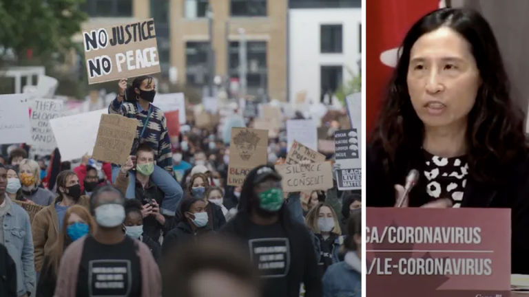 Dr. Theresa Tam approves of protests, advises protesters not to shout