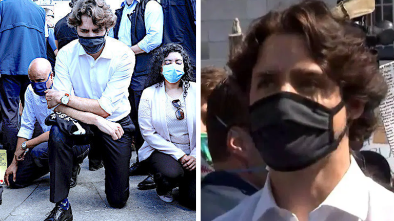 EXCLUSIVE: 69% of Twitter users replied negatively to videos of Trudeau kneeling at protest