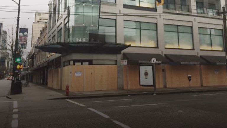 Vancouver businesses board up storefronts ahead of Friday protest