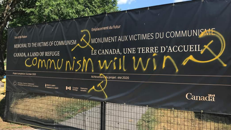 Canadian Memorial to the Victims of Communism vandalized