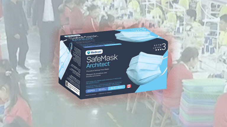 Chinese media claims forced prison labour used to make masks in Canadian-owned factory