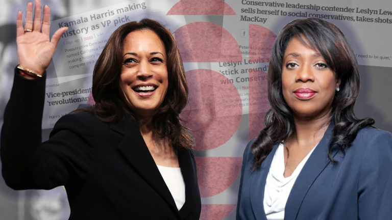 500% more CBC headlines about Kamala Harris than Leslyn Lewis