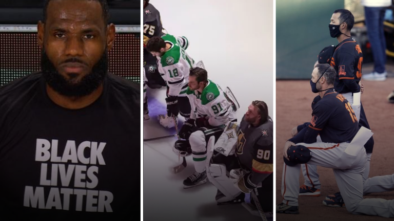 DROVER: Sports are back and more “woke” than ever