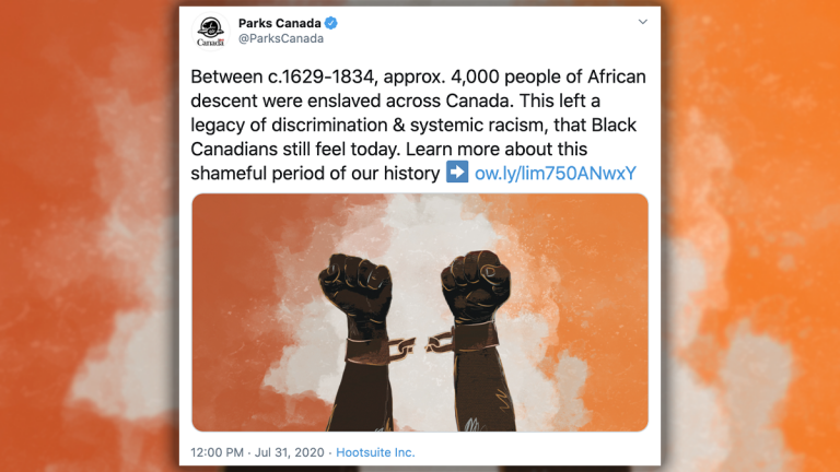 Parks Canada rewrites the history of slavery in Canada