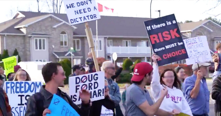 Freedom March takes place in Aylmer amidst state of emergency