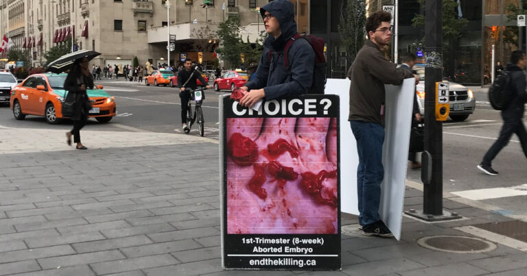 NDP MP endorses motion to ban “triggering” abortion imagery from pro-life signs