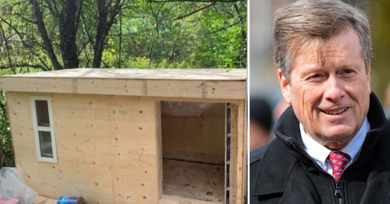 City of Toronto tells carpenter to stop building shelters for homeless people