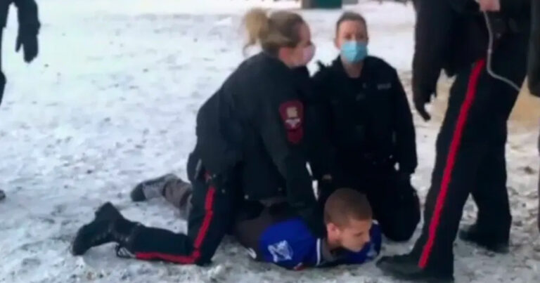 Viral video shows Calgary police arresting 21-year-old for violating COVID-19 rules