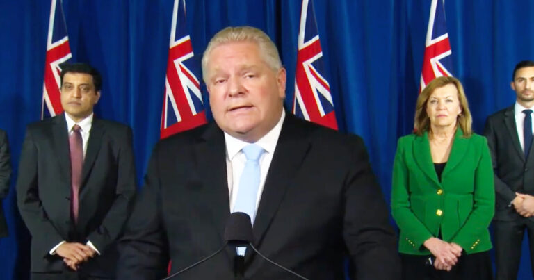 Doug Ford plunges Ontario into province-wide lockdown