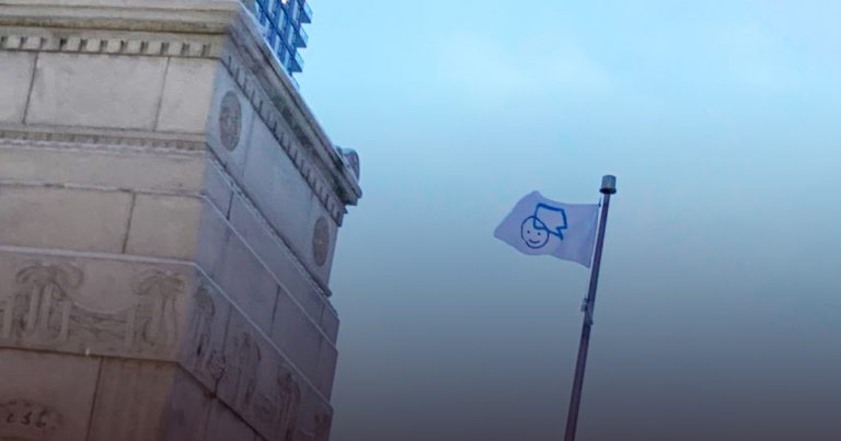 Calgary quietly removes “Bell Let’s Talk” flag from war memorial