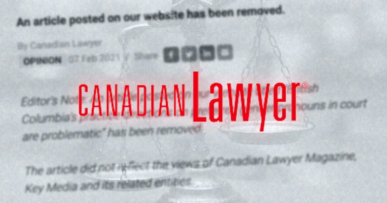 Canadian Lawyer Magazine censors article critical of gender pronoun directive