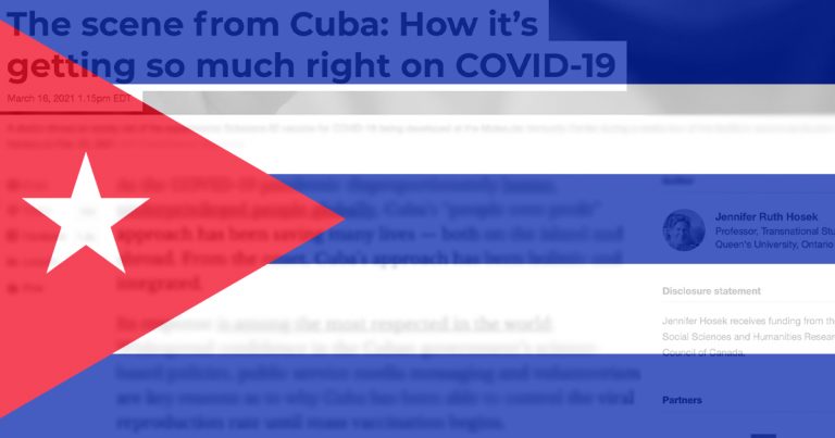 Government funded professor praises communist Cuba’s “holistic” pandemic approach