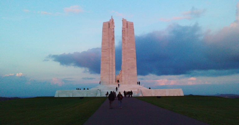 Canada’s Vimy Ridge Memorial desecrated with “environmental slogans”