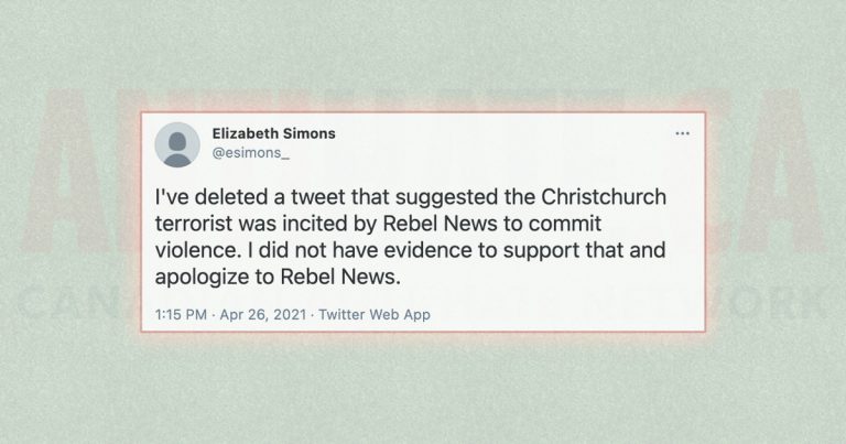 Anti-hate activist forced to apologize to Rebel News for false allegations