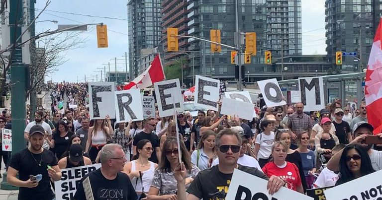 Anti-lockdown protests held across Canada over the weekend