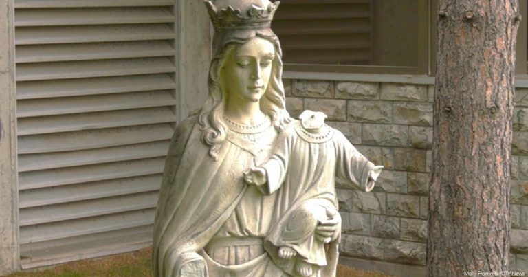 Vandals behead statue of baby Jesus at Sudbury church