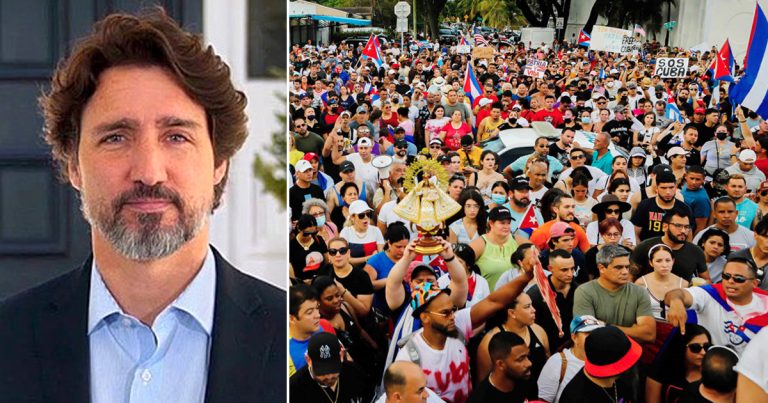 Trudeau refuses to condemn communist Cuban regime’s suppression of protesters