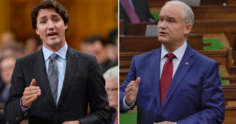 O’Toole blames Trudeau for pushing Canada down “road to recession”
