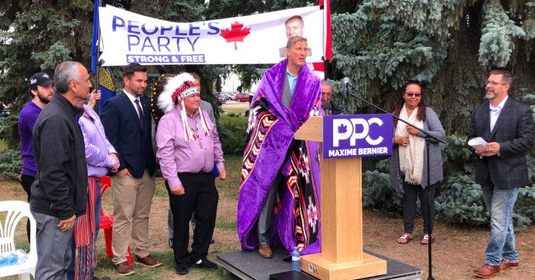Maxime Bernier honoured by local chief after Indigenous platform announcement