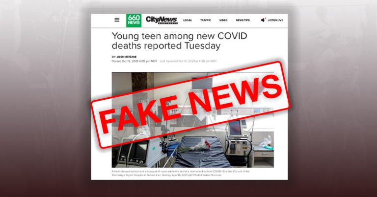 The legacy media misleads Canadians about a teen dying of COVID-19