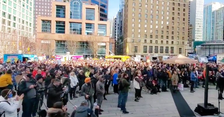 Tens of thousands of Canadians protest COVID-19 restrictions at freedom rallies across country