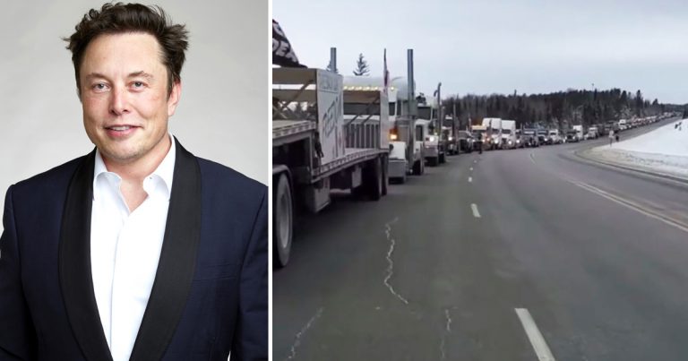 Elon Musk tweets “Canadian truckers rule” as convoy nears Ottawa
