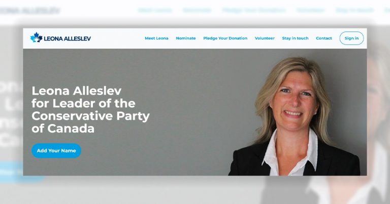 Leona Alleslev launches CPC leadership bid website