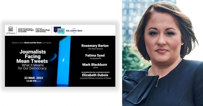 CBC’s Rosemary Barton will talk “mean tweets” on university journalism panel