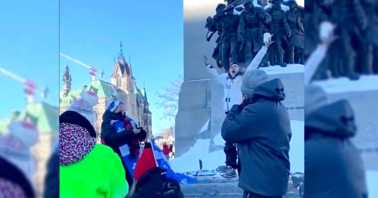 Woman who stood on Tomb of Unknown Soldier not affiliated with convoy