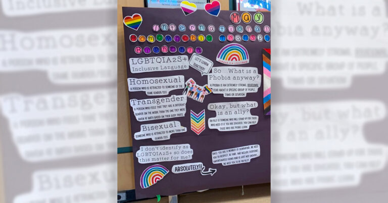 Grade 1 kids in BC school taught that “gender is a spectrum”