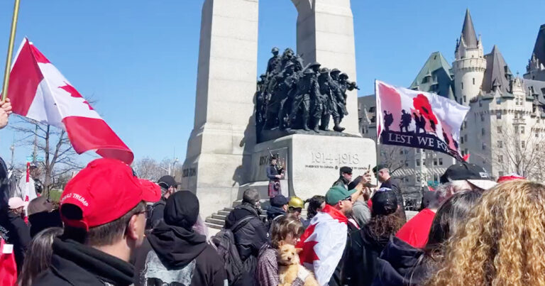 Heavy police presence as Rolling Thunder convoy wraps up in Ottawa