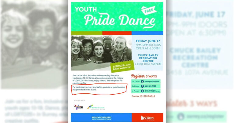 BC school district bans parents from “youth pride dance” for K-12