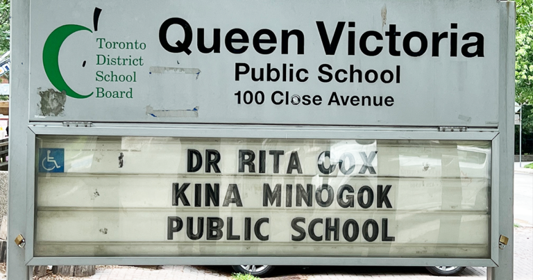 Queen Victoria cancelled in Toronto, public school renamed to Dr. Rita Cox-Kina MInogok
