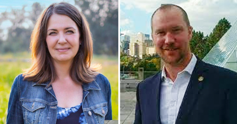 Danielle Smith says campaign staff was harassed following reports of being former Liberal