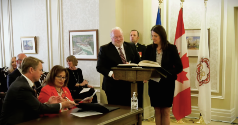 ‘Freedom is foundational’: Danielle Smith sworn in as Alberta’s 19th premier