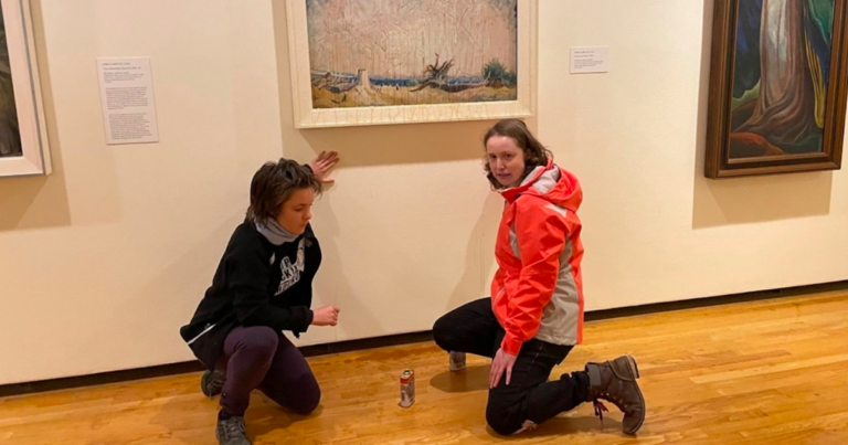 Police investigating radical climate activists over Emily Carr painting vandalism