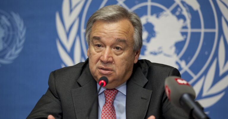 UN chief fearmongers about climate “death sentence” during WEF speech