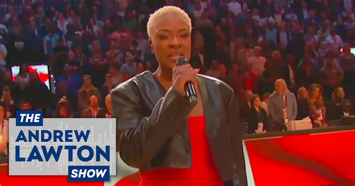 The Andrew Lawton Show | Singer praised for politicizing national anthem