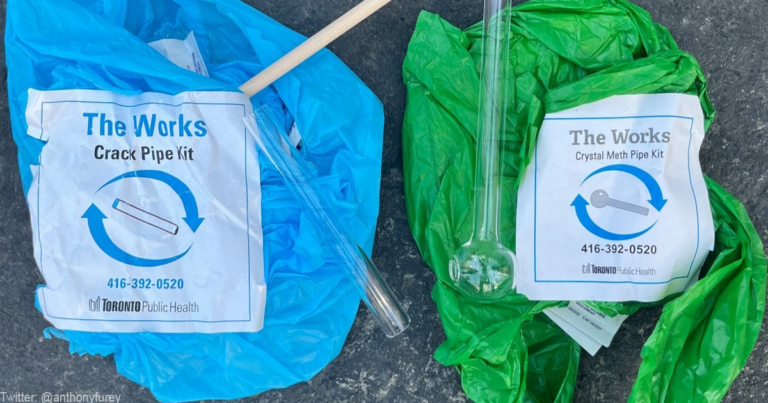 Anthony Furey “exposes” City of Toronto branded crack, meth pipes given to shelters