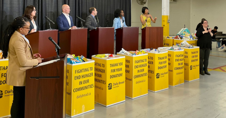 Toronto mayoral debate interrupted by unhinged heckler, as candidates discuss housing and taxes