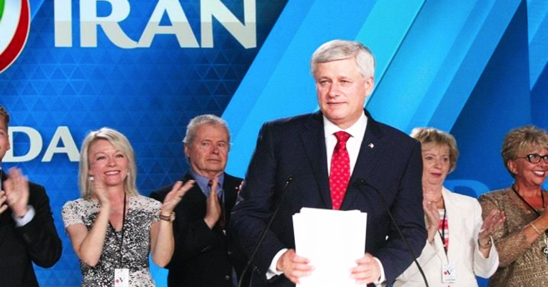 Former PMs Harper, Campbell back letter calling on Trudeau, Biden to act against Iranian regime