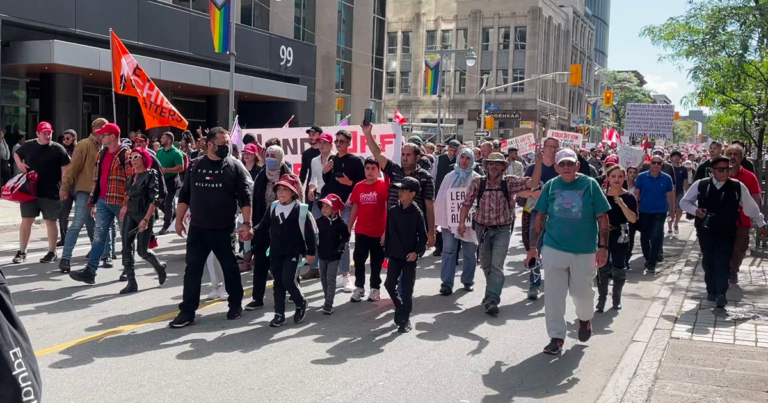 The Andrew Lawton Show | Parental rights protesters and gender ideology activists square off