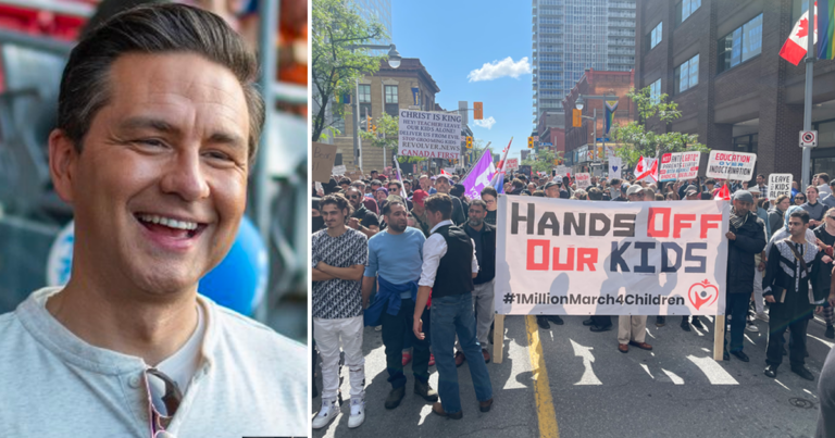 Poilievre and Conservatives maintain silence on nationwide parental rights protests