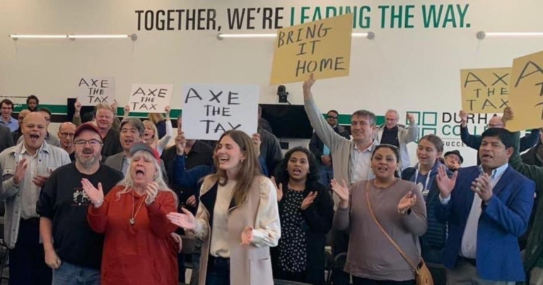 Durham Conservatives rally around call to “axe the tax” with impending byelection