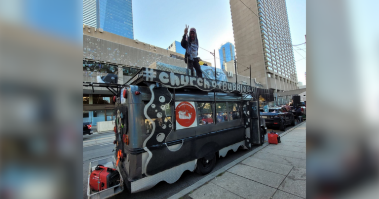 How a bubble-blowing truck became a symbol of freedom in Canada