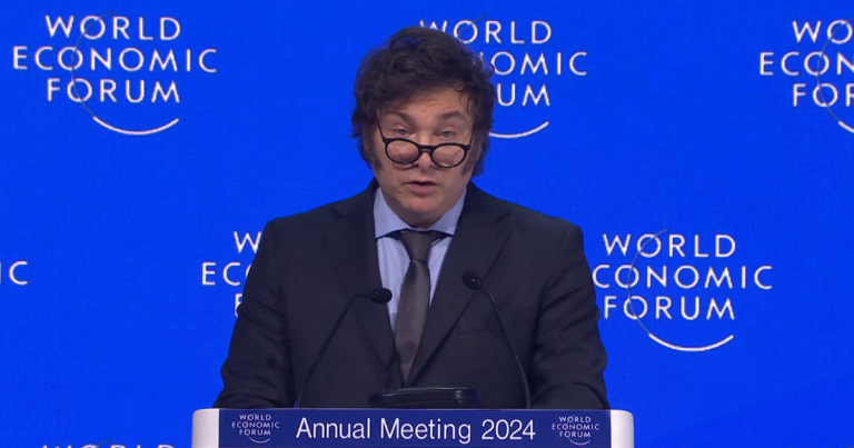 West is plunging towards socialism, Javier Milei warns in WEF speech