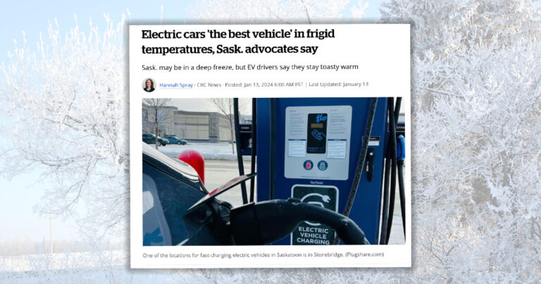CBC praises EVs as “best vehicle” as Alberta deals with extreme cold